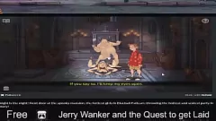 Jouer Dick "Quest: l'avventura per adulti di Jerry Wanker nella commedia disegnata a mano