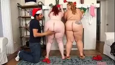 İki brobdingnagian kirli para bbws fırtına st. güzel