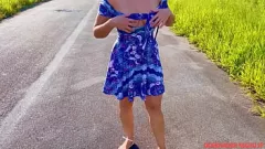 Redare Sex public amator cu un străin dominant de culoare - Angel Hot Official